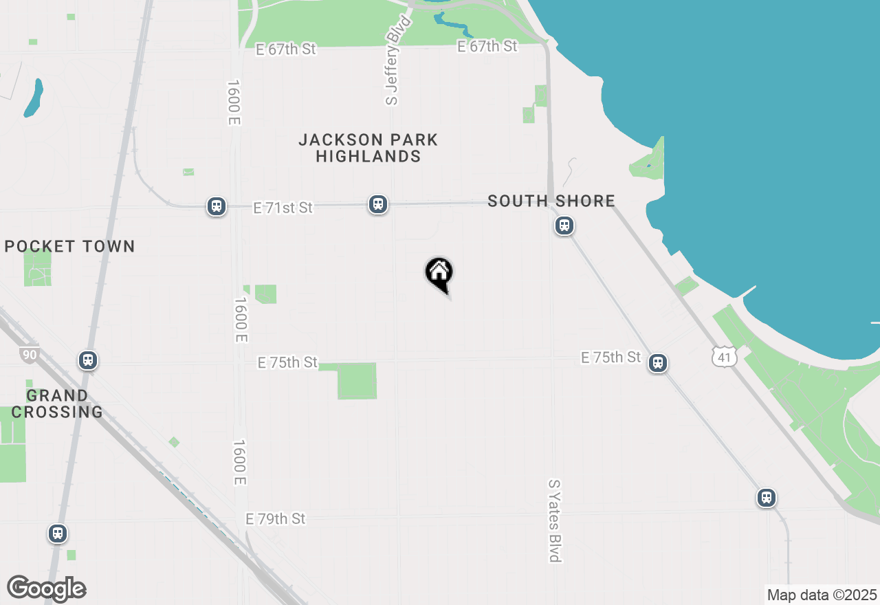 Map of 7331 S Clyde Avenue, Chicago, IL 60649