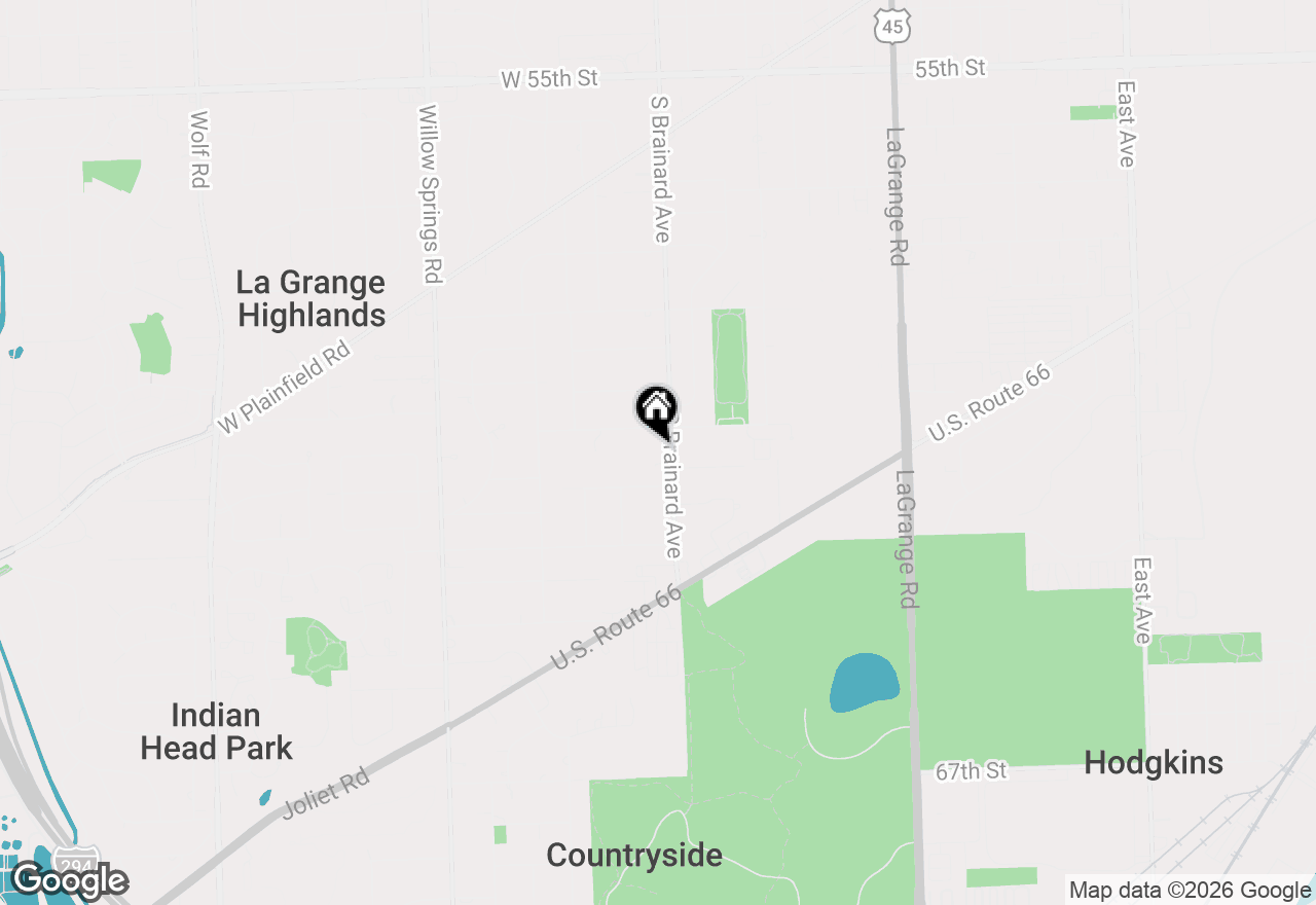 Map of 6116 S Brainard Avenue, La Grange Highlands, IL 60525