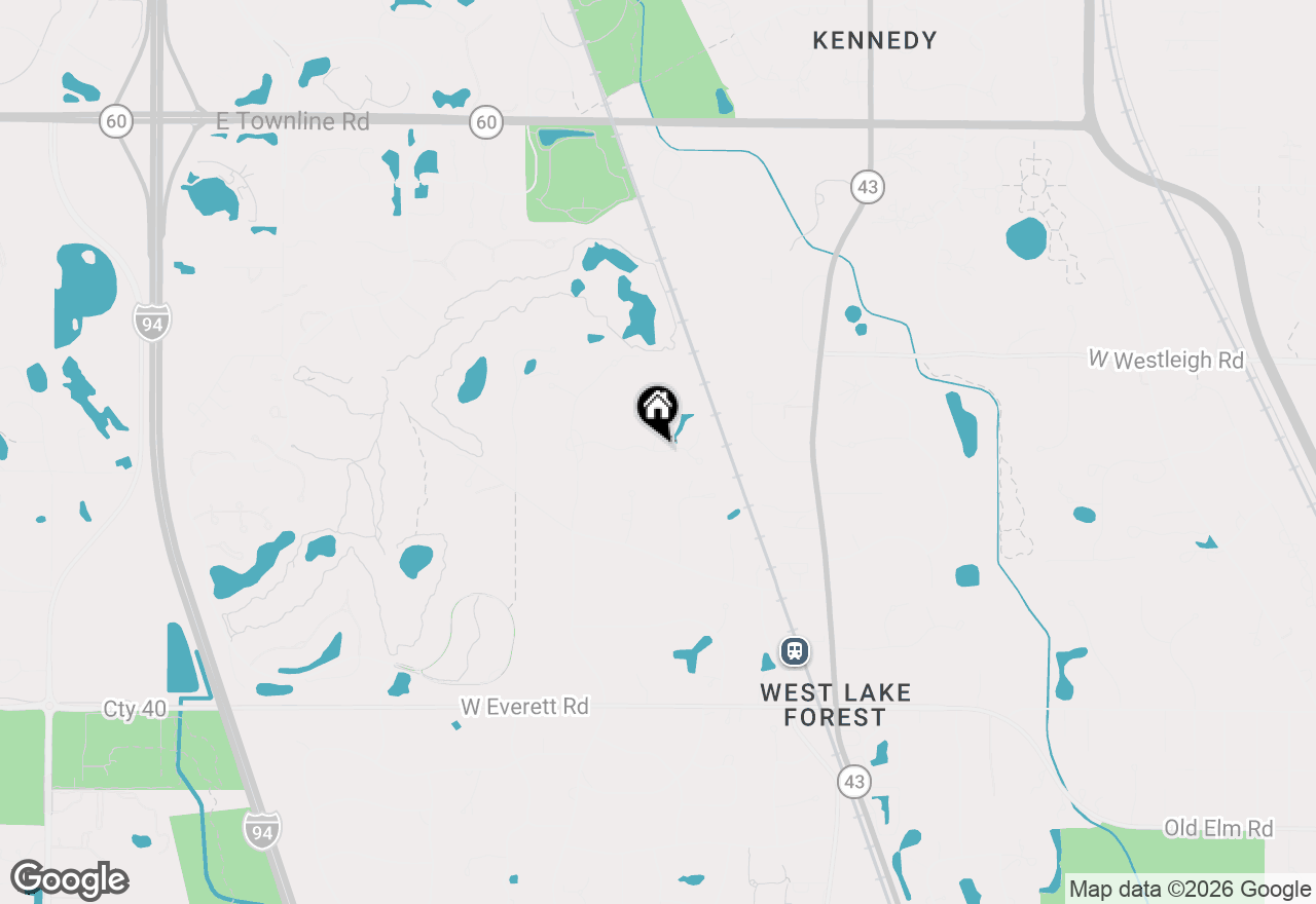 Map of 1300 Abington Cambs Drive, Lake Forest, IL 60045