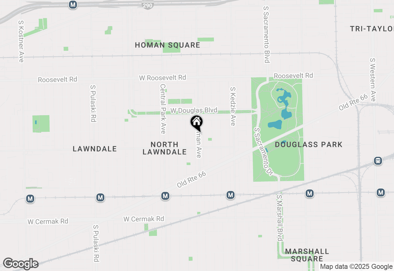 Map of 1516 S Homan Avenue, Chicago, IL 60623