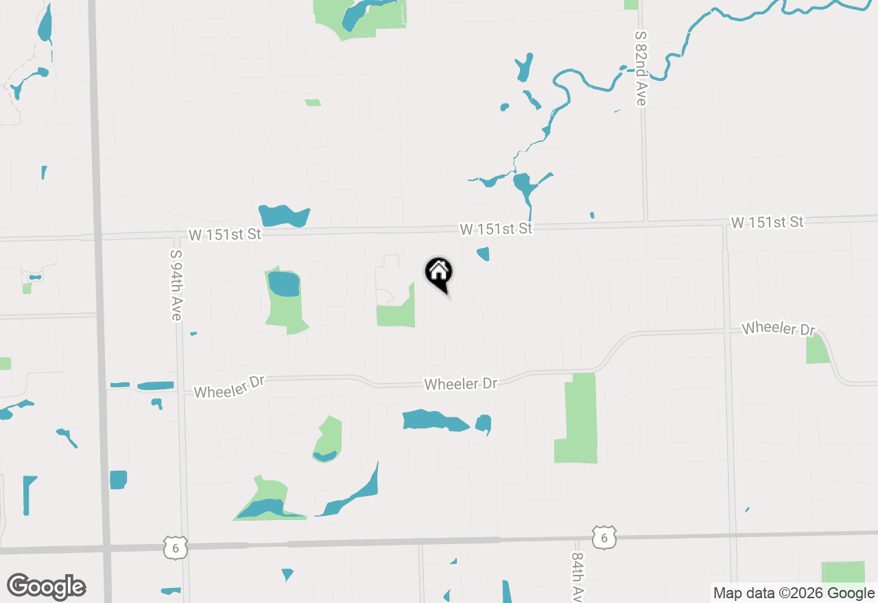Map of 15254 Coventry Court, Orland Park, IL 60462