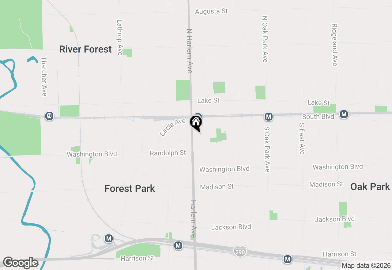 Map of 201 S Maple Avenue #304, Oak Park, IL 60302