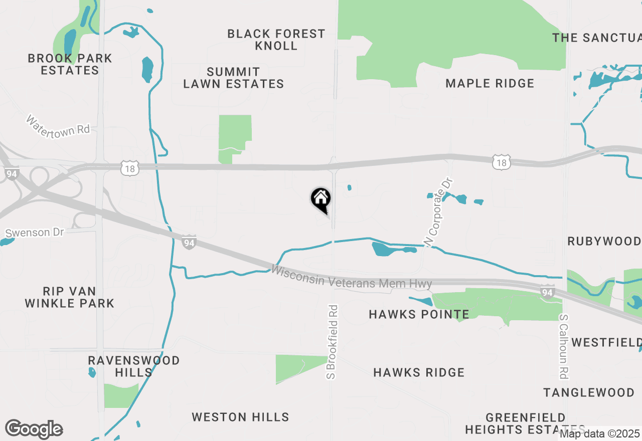 Map of 165 Aerie Cir #105, Brookfield, WI 53045