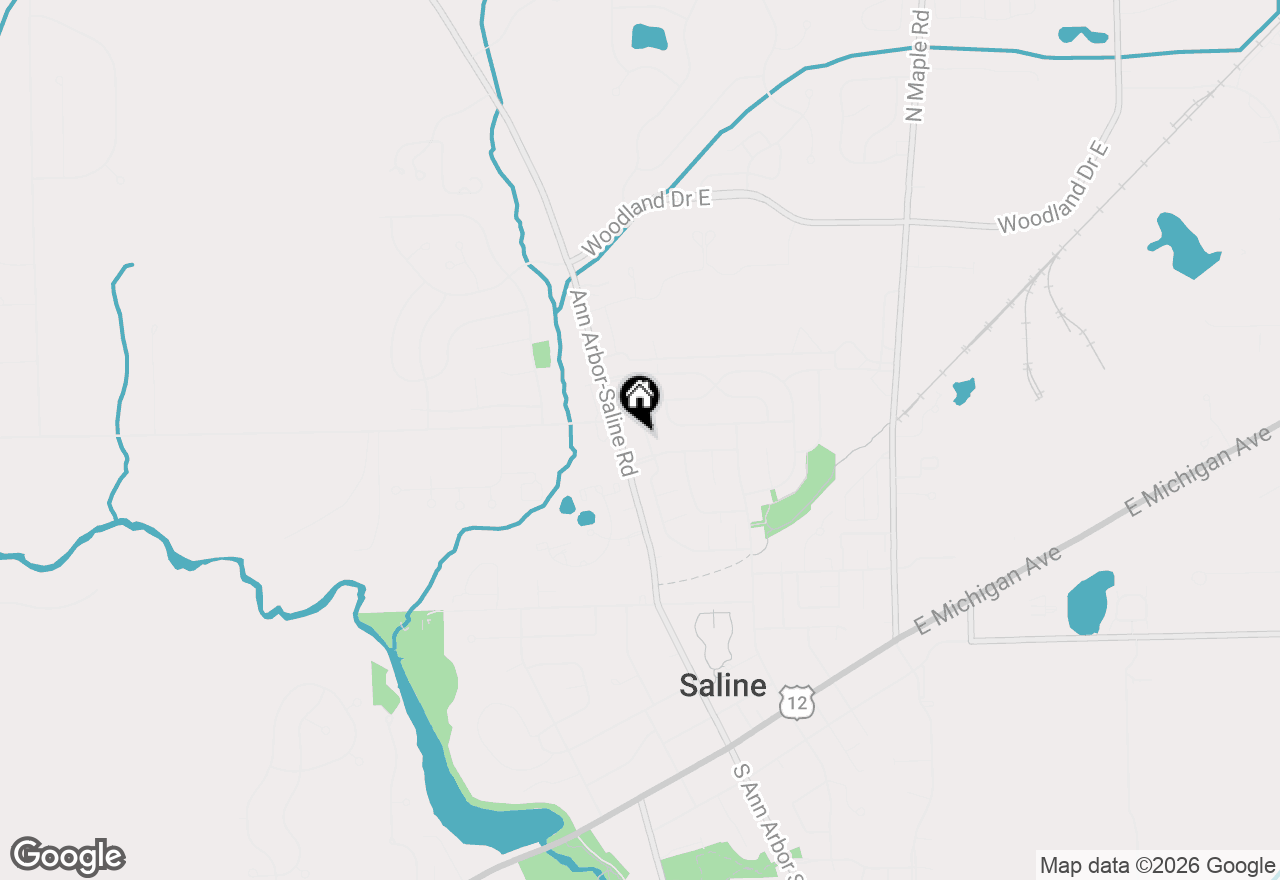 Map of 833 Lambkins Road, Saline, MI 48176