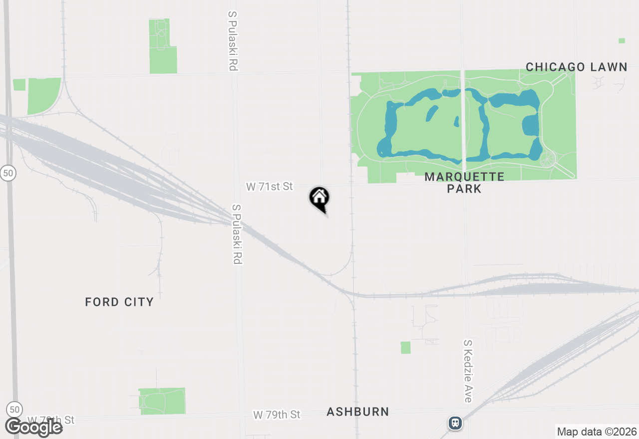 Map of 7208 S Lawndale Avenue, Chicago, IL 60629