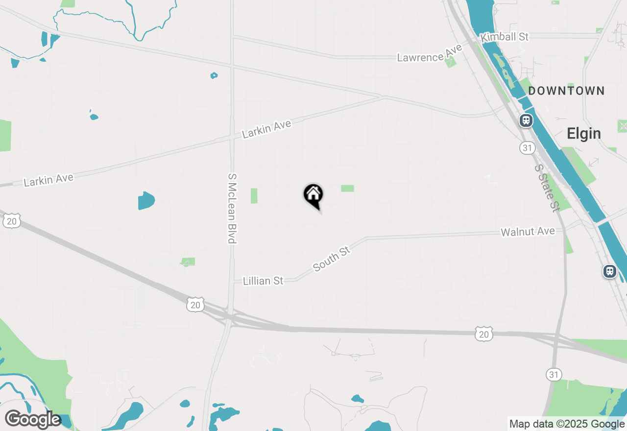 Map of 168 S Edison Avenue, Elgin, IL 60123