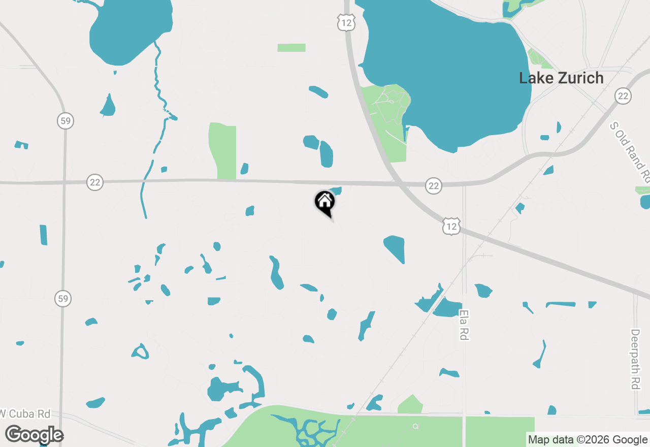 Map of 2 N Richmond Court, Lake Zurich, IL 60047