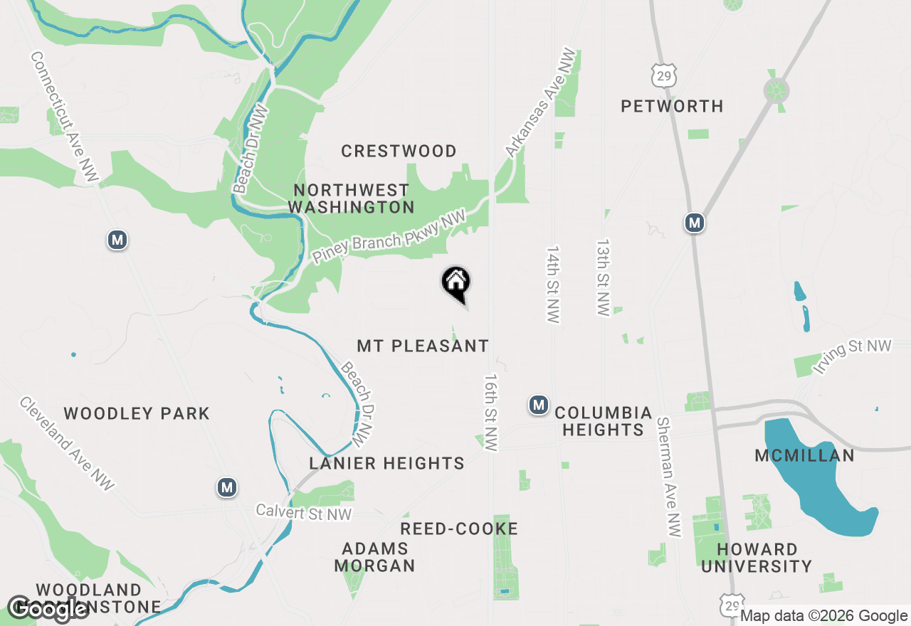 Map of 1673 Park Road Nw #504, Washington, DC 20010