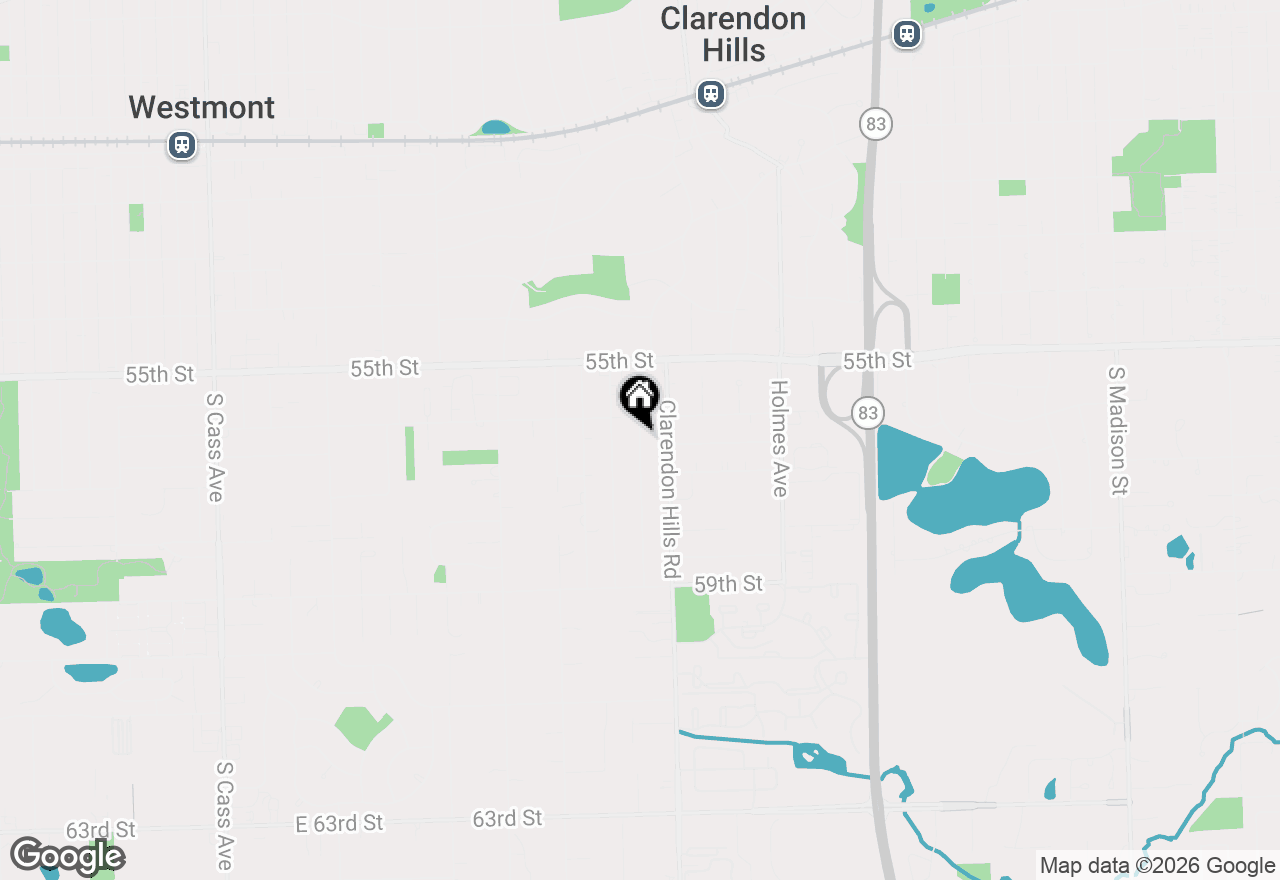 Map of 5635 Alabama Avenue, Clarendon Hills, IL 60514