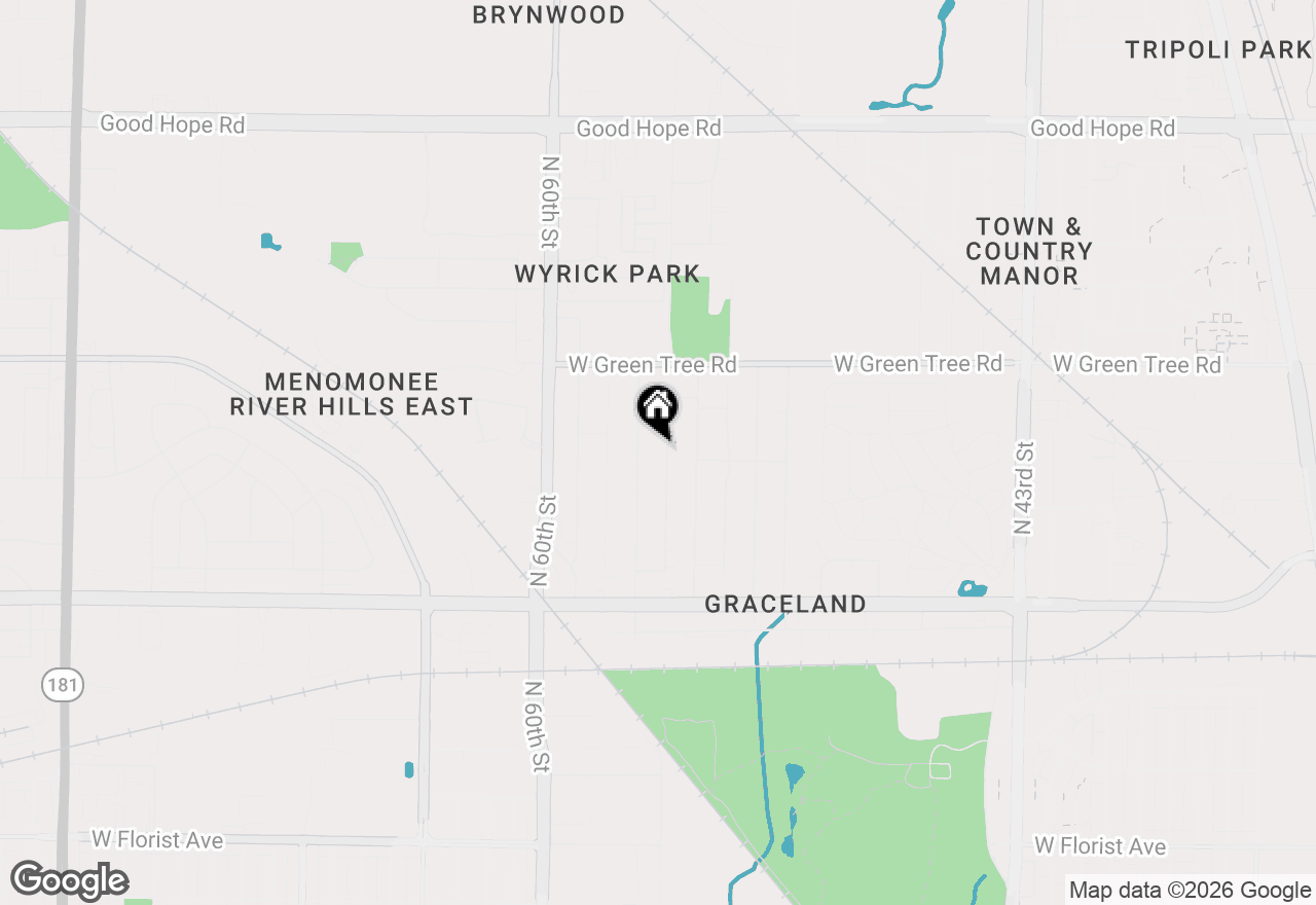 Map of 6643 N 55th St #6645, Milwaukee, WI 53223