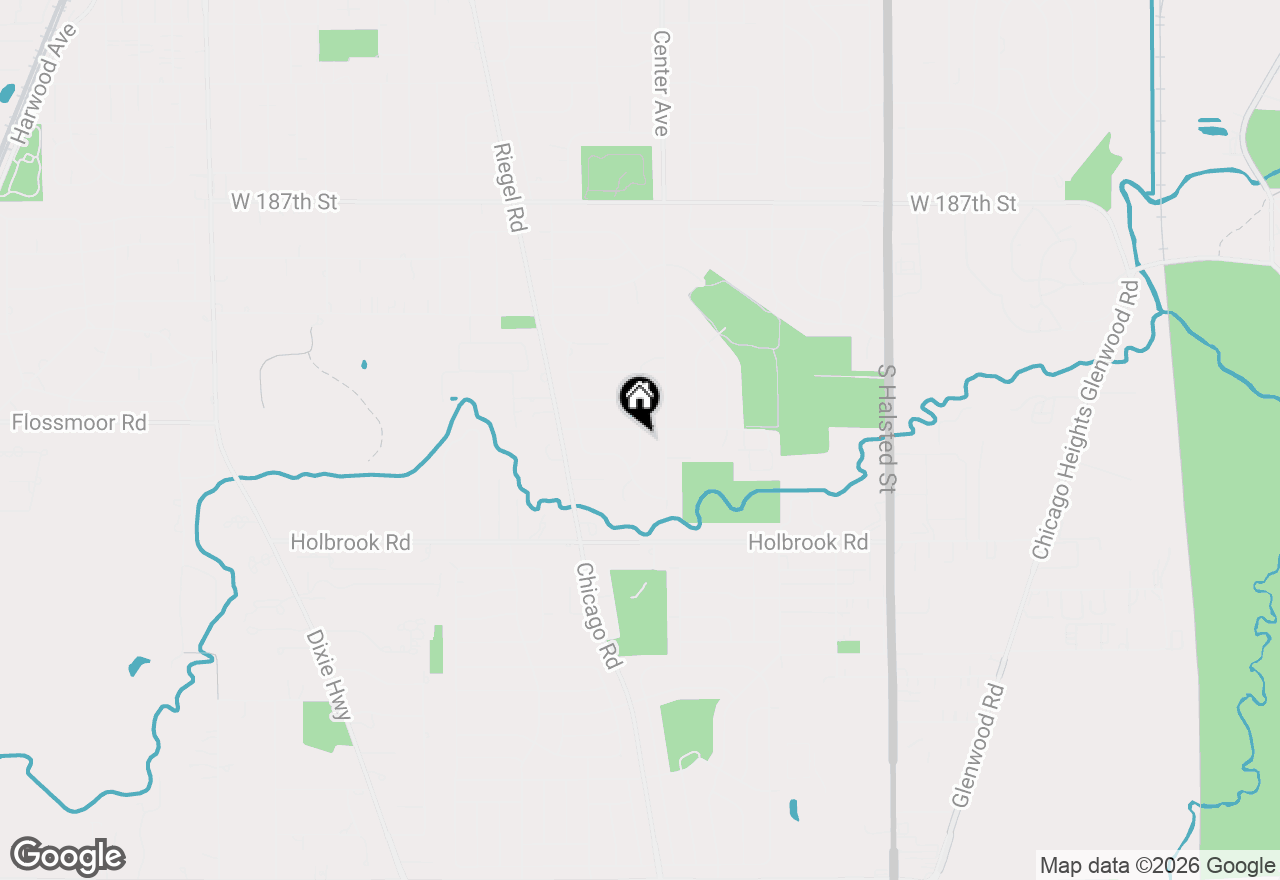 Map of 19126 Pierce Avenue, Homewood, IL 60430