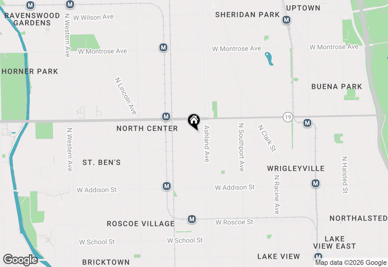 Map of 1646 W Byron Street #2F, Chicago, IL 60613