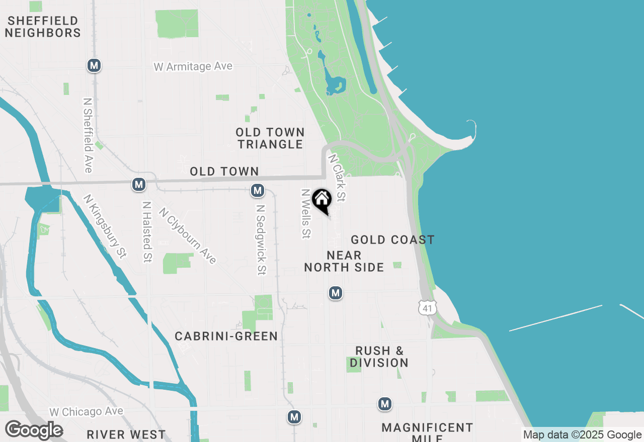 Map of 1422 N Lasalle Drive #307, Chicago, IL 60610