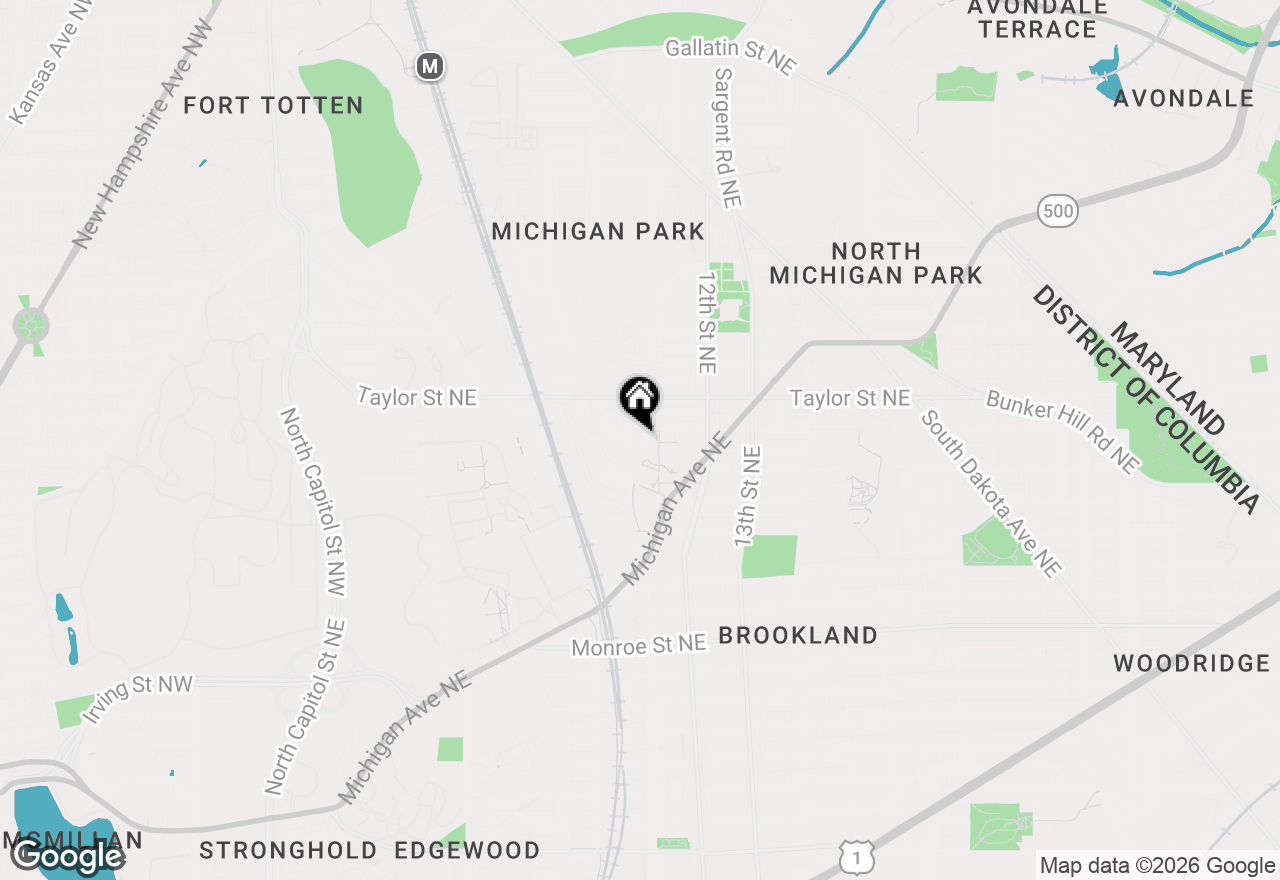 Map of 4002 10th Street Ne, Washington, DC 20017