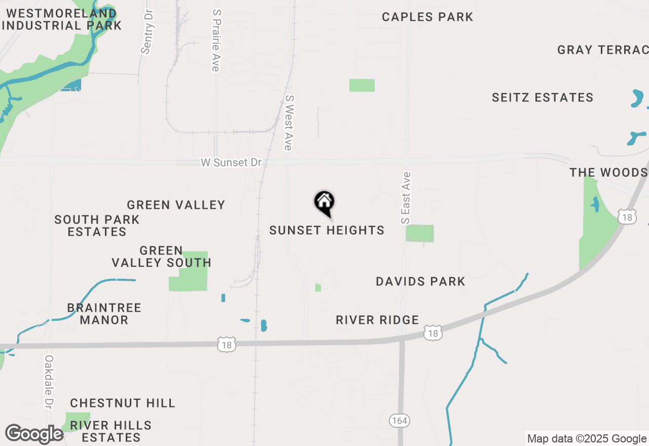Map of 360 Richard St, Waukesha, WI 53189