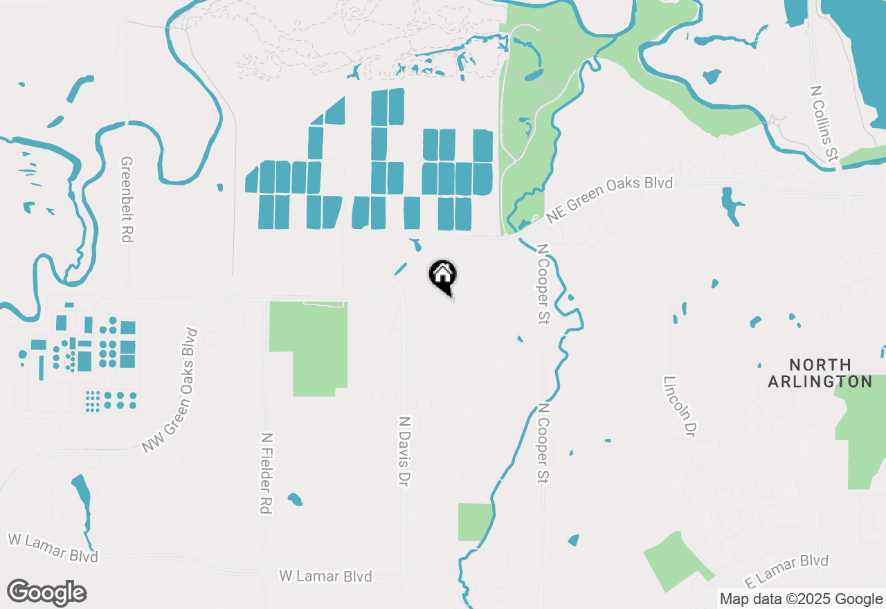 Map of 1021 Auburn Drive, Arlington, TX 76012