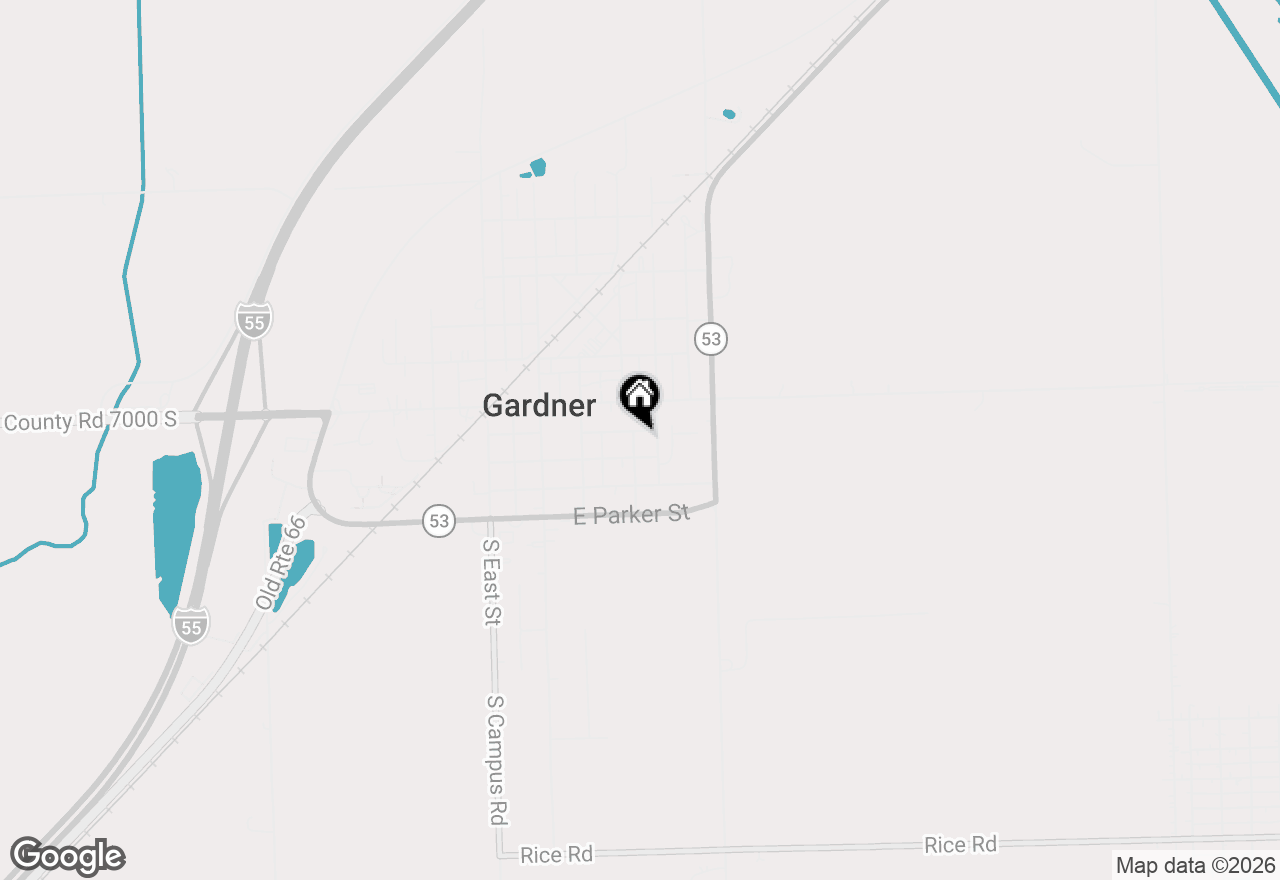 Map of 302 E Wilmington Street, Gardner, IL 60424