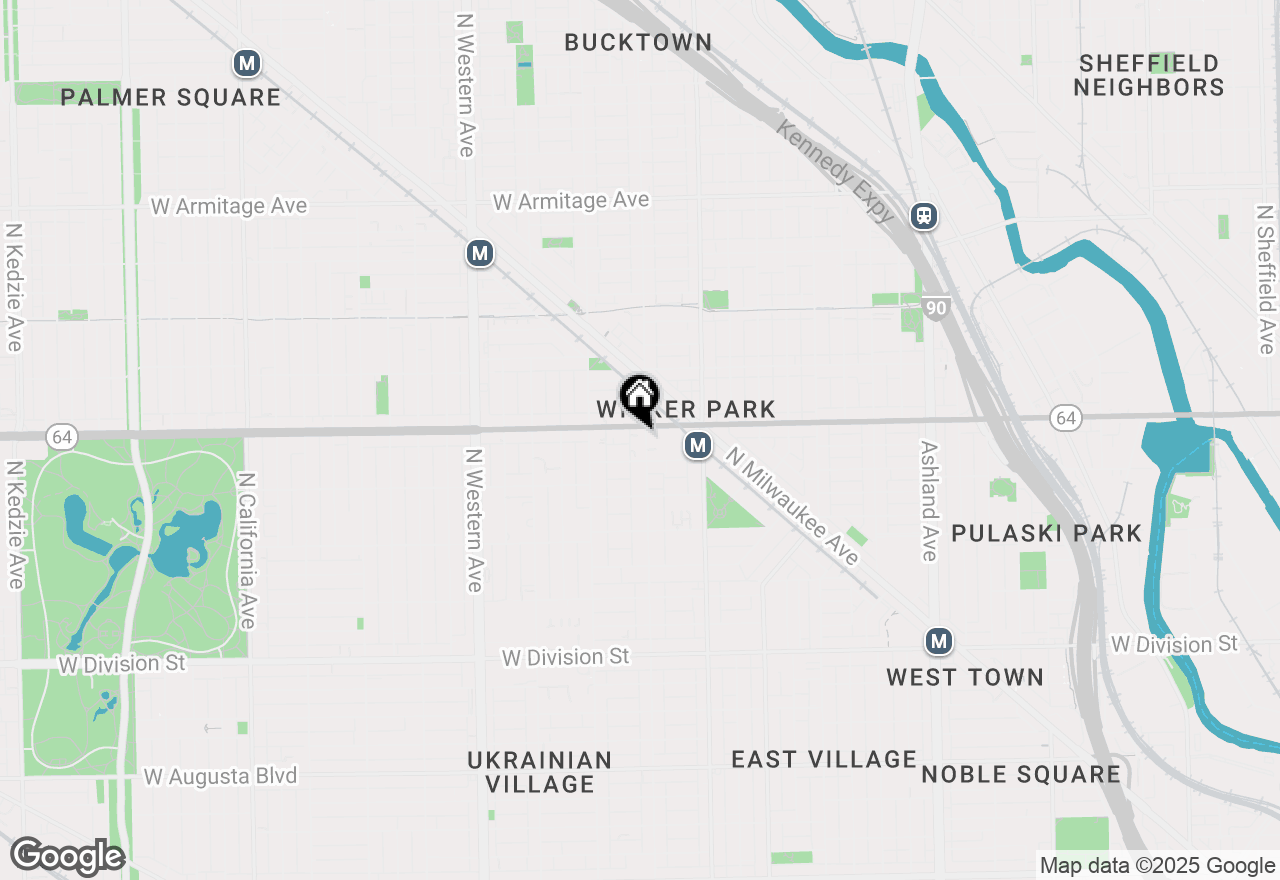 Map of 1564 N Hoyne Avenue, Chicago, IL 60622