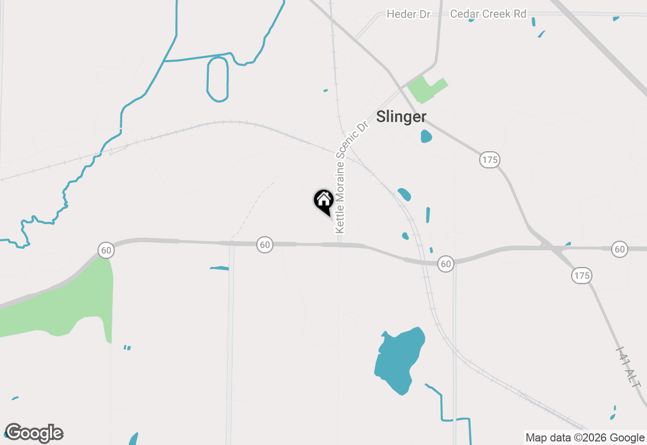 Map of 117 Manor Ct, Slinger, WI 53086