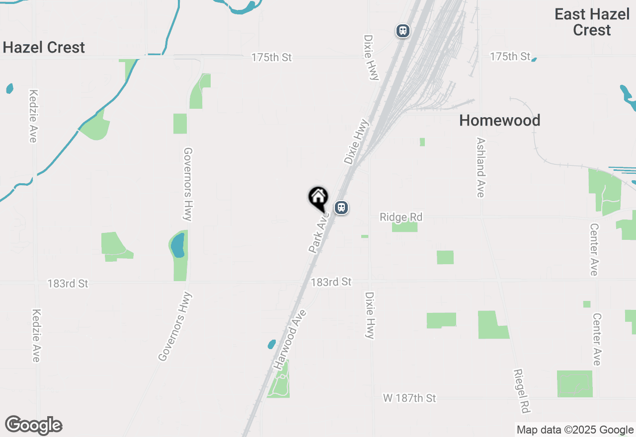 Map of 2161 Oak Road #2C, Homewood, IL 60430