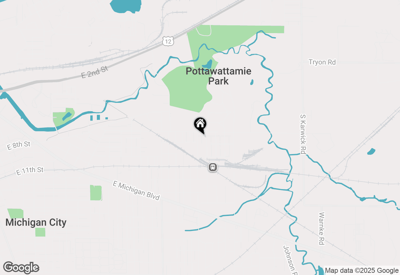Map of 721 N Carroll Avenue #1, Michigan City, IN 46360
