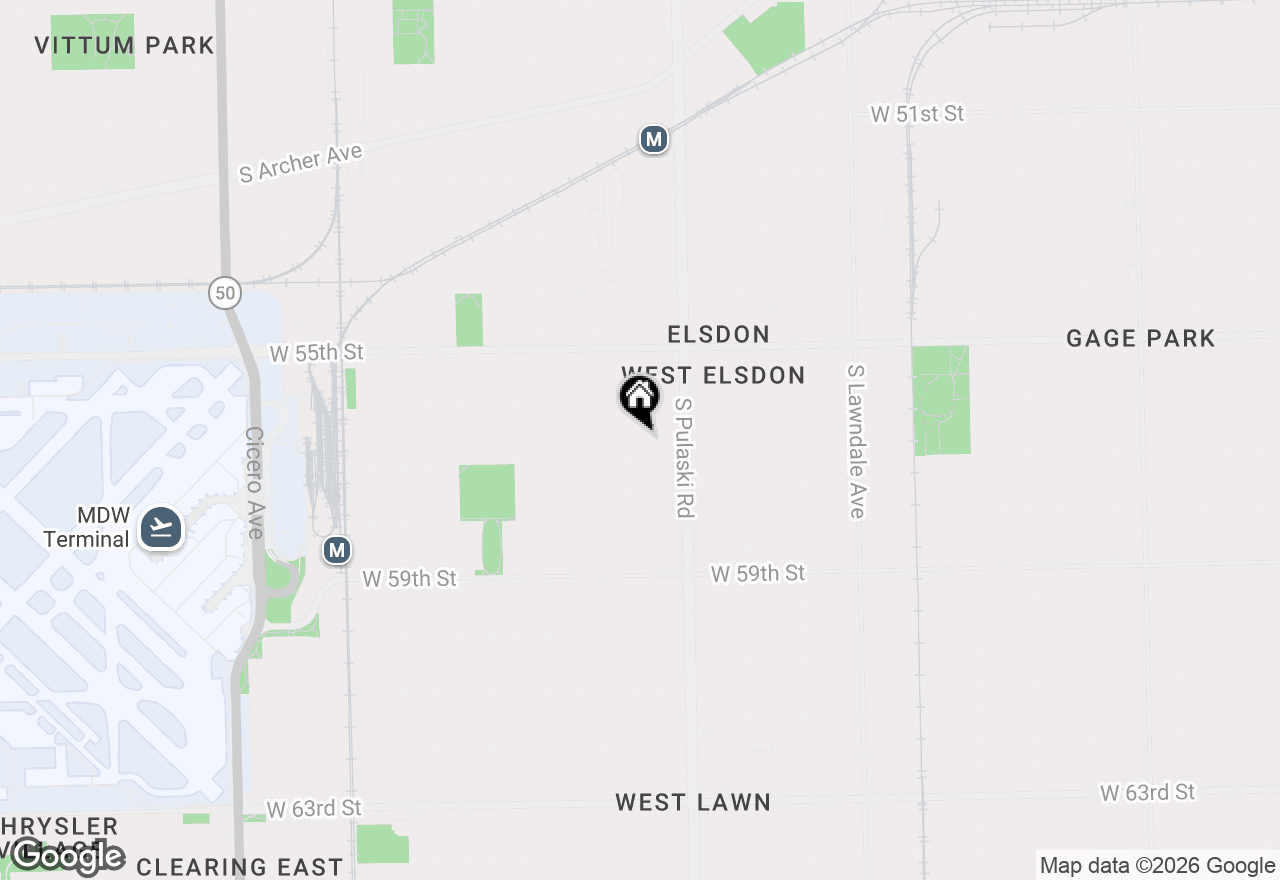 Map of 4051 W 56th Place, Chicago, IL 60629