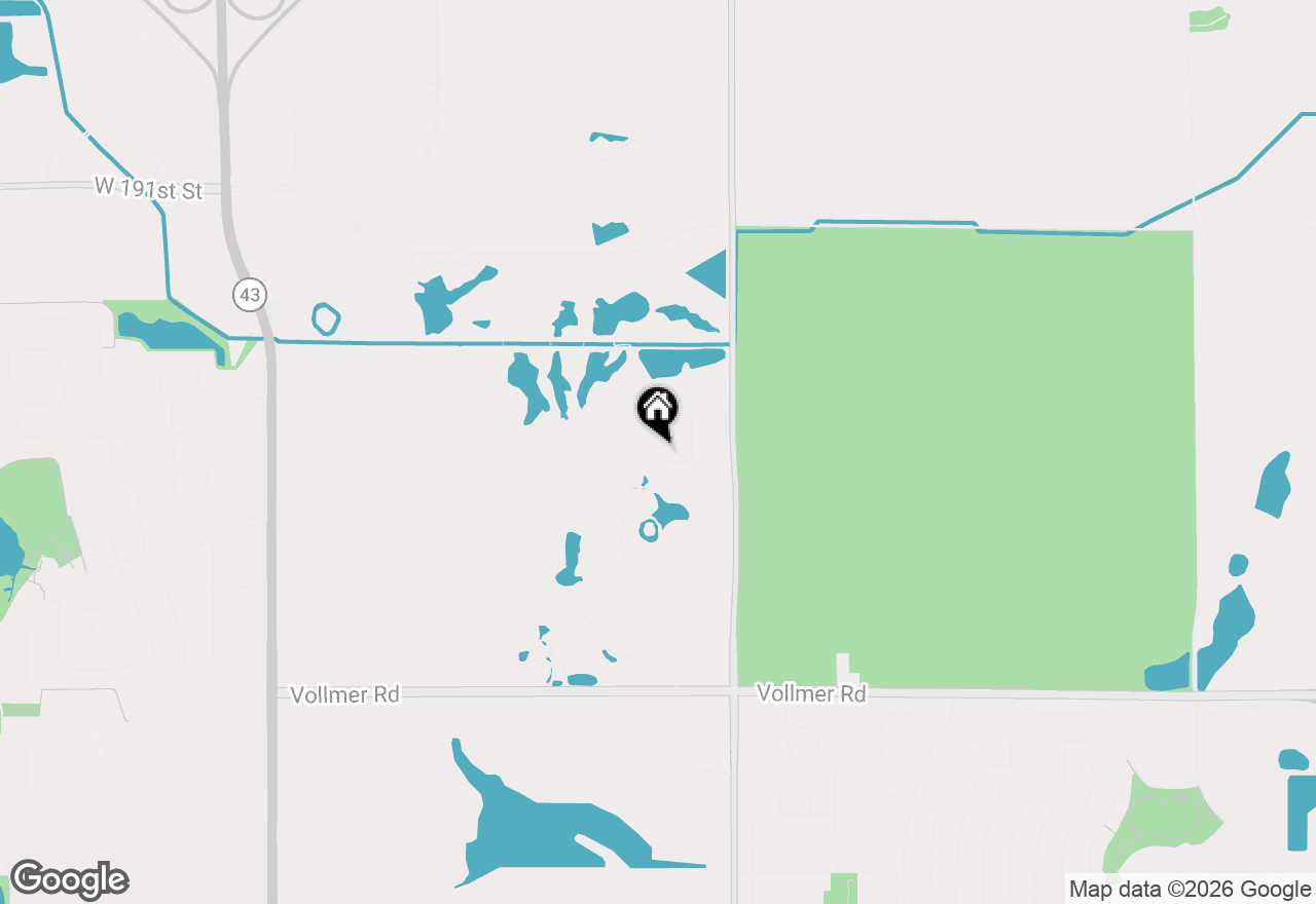 Map of 56 Odyssey Drive, Tinley Park, IL 60477