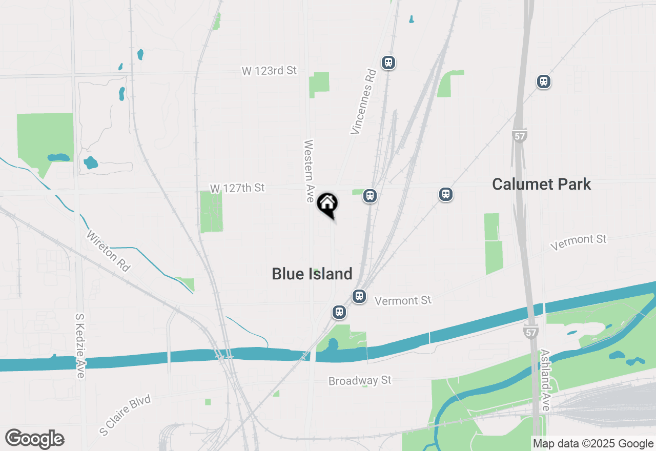 Map of 2326 Walnut Street, Blue Island, IL 60406
