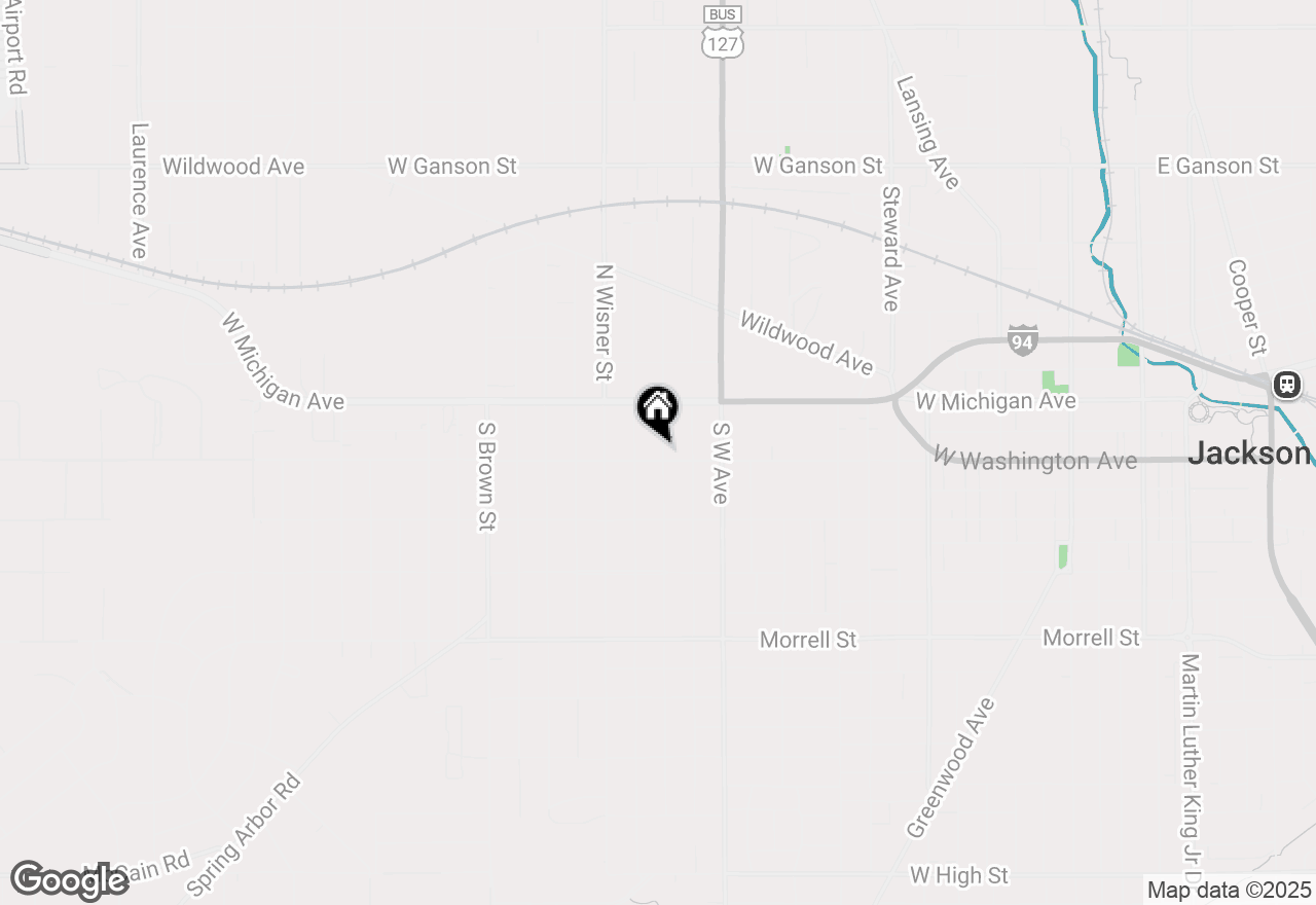 Map of 1000 W Washington Avenue, Jackson, MI 49203