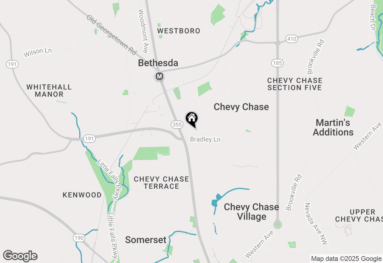 Map of 6801 West Avenue, Chevy Chase, MD 20815