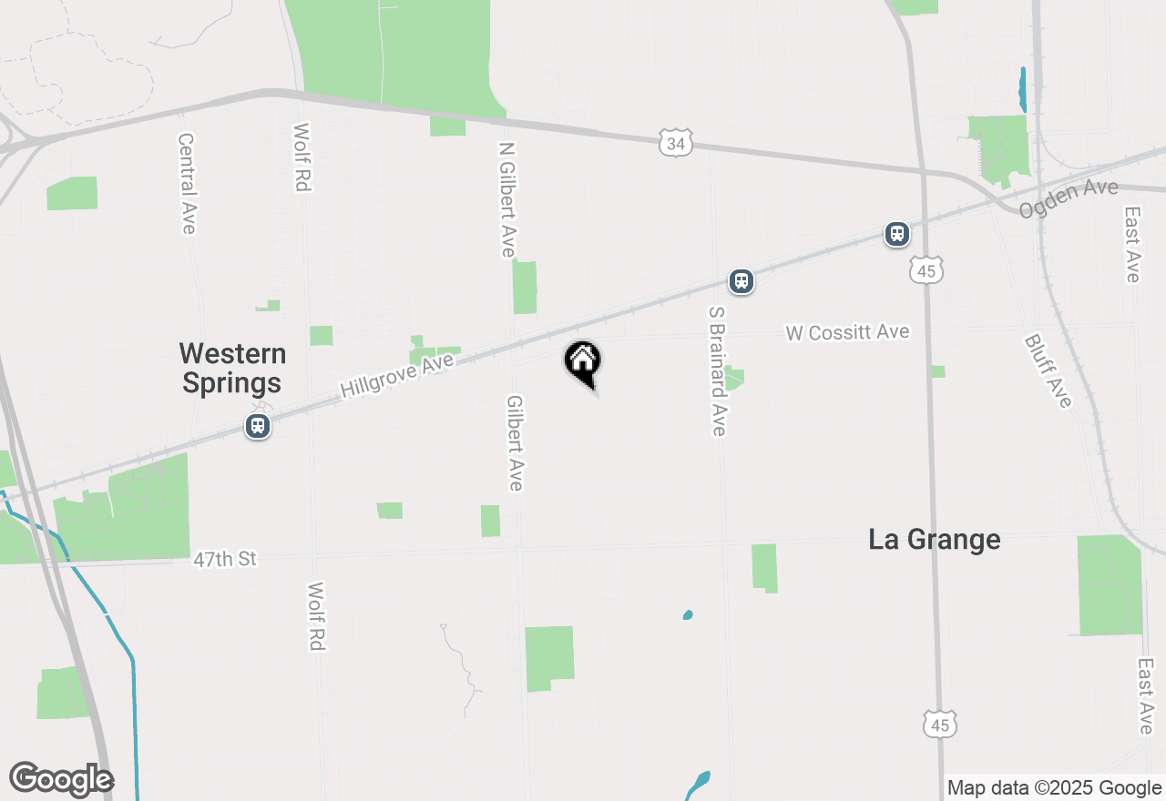 Map of 207 Leitch Avenue, La Grange, IL 60525