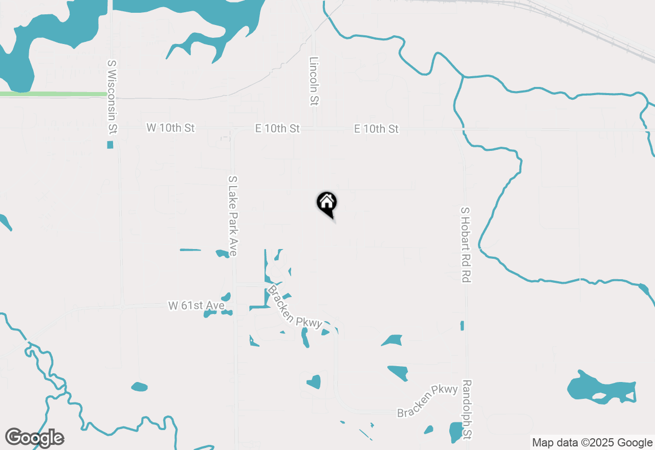 Map of 1320 Garfield Street, Hobart, IN 46342