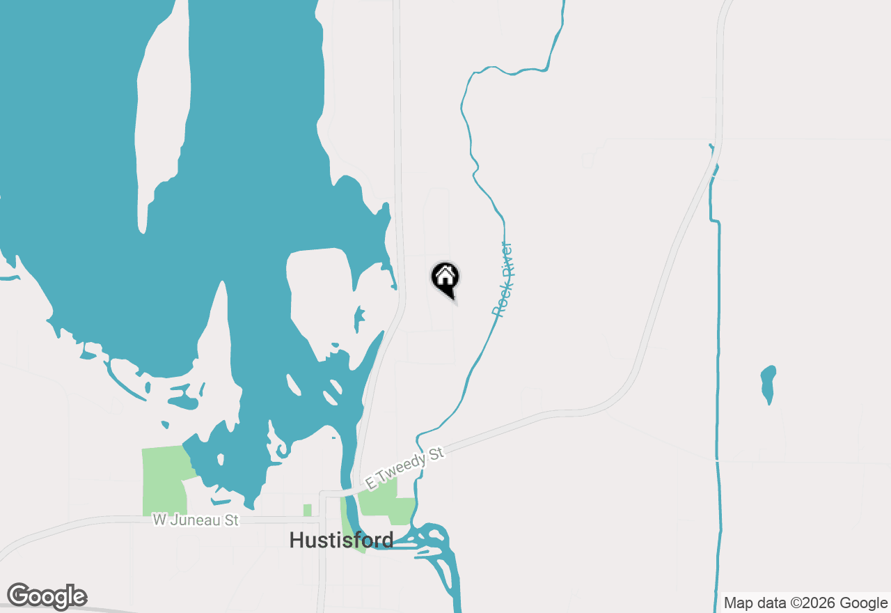 Map of N4493 Hickory Rd, Hustisford, WI 53034