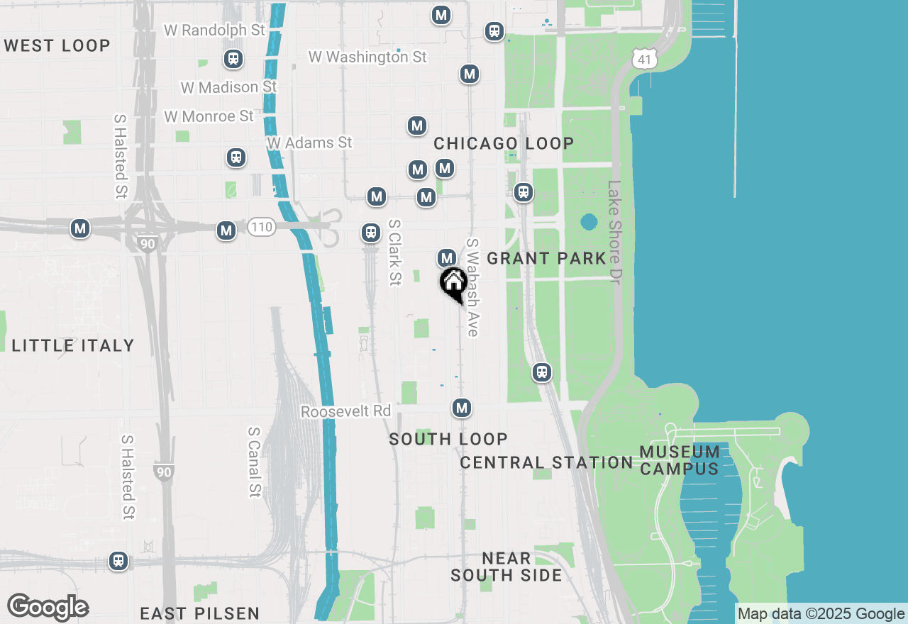 Map of 1 E 8th Street #607, Chicago, IL 60605