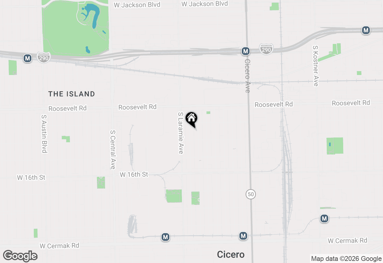 Map of 1323 S 51 Court, Cicero, IL 60804