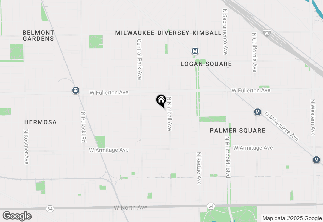 Map of 2235 N Saint Louis Avenue #1, Chicago, IL 60647