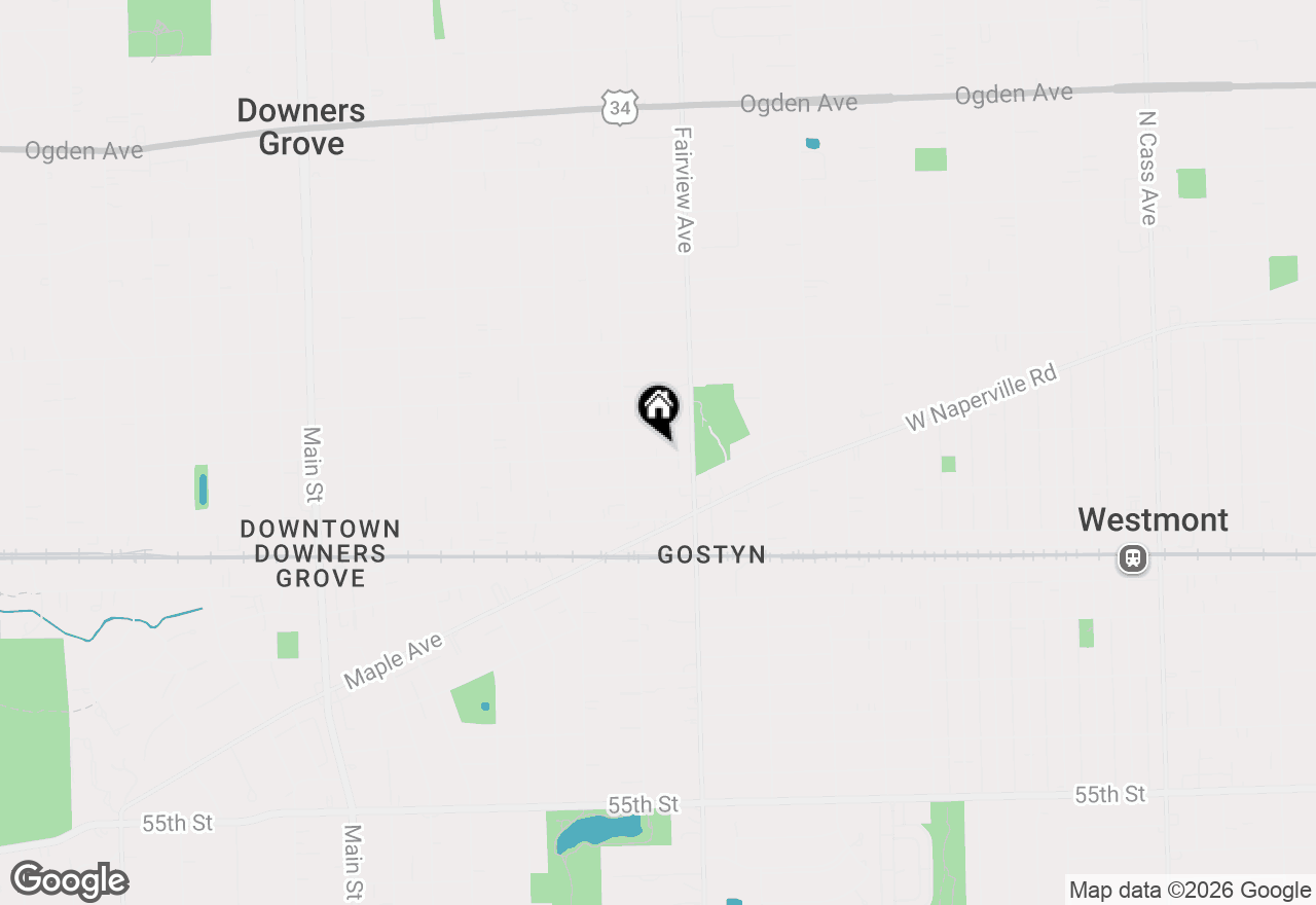 Map of (Address confidential), Downers Grove, Illinois 60515