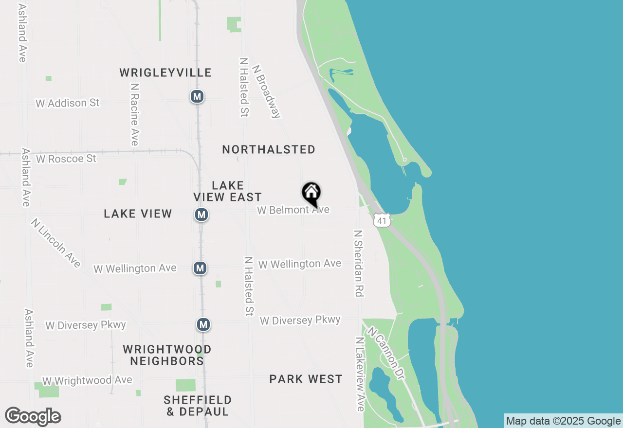 Map of 541 W Belmont Avenue, Chicago, IL 60657