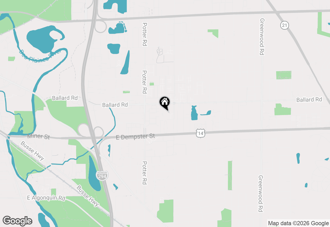 Map of 1913 Rancho Lane, Des Plaines, IL 60016