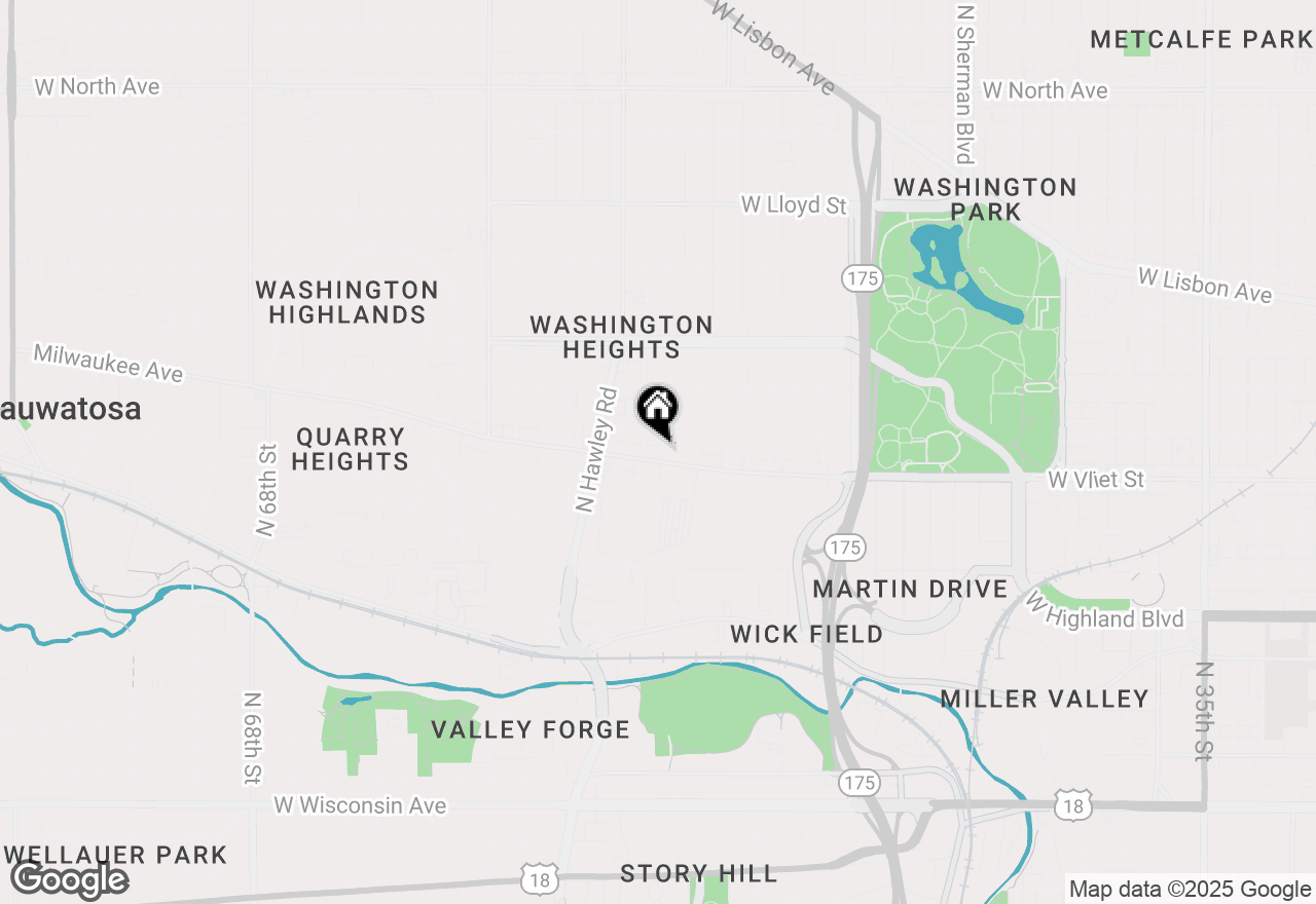 Map of 5312 W Vliet St, Milwaukee, WI 53208