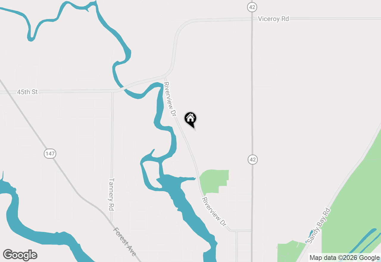 Map of 3919 Golfview Dr, Two Rivers, WI 54241