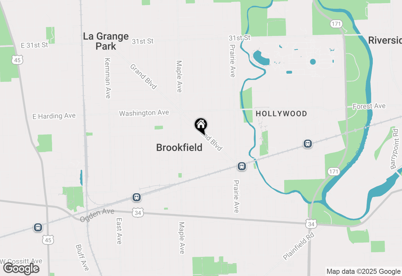 Map of 3617 Park Avenue, Brookfield, IL 60513