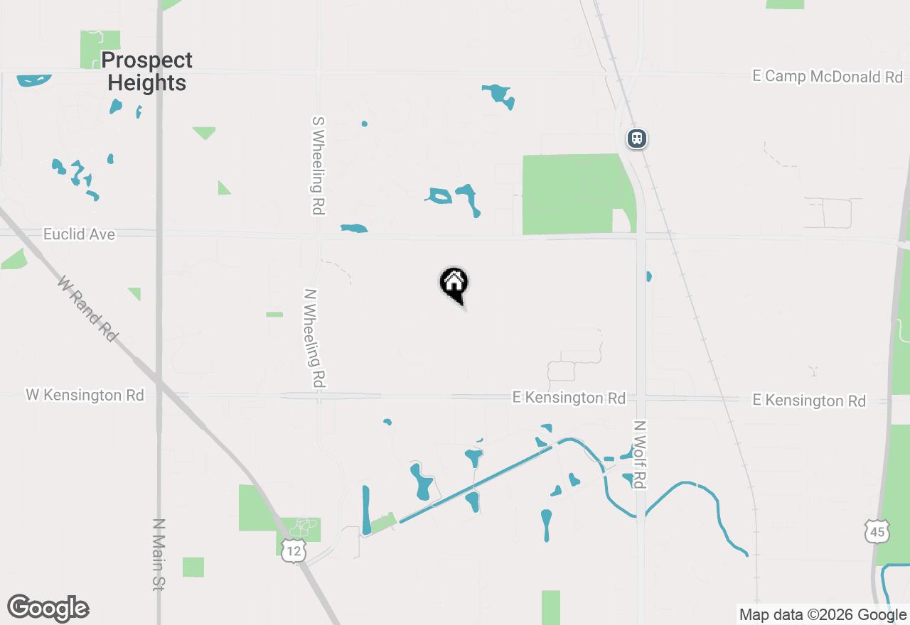 Map of 1111 E Greenwood Drive, Mount Prospect, IL 60056