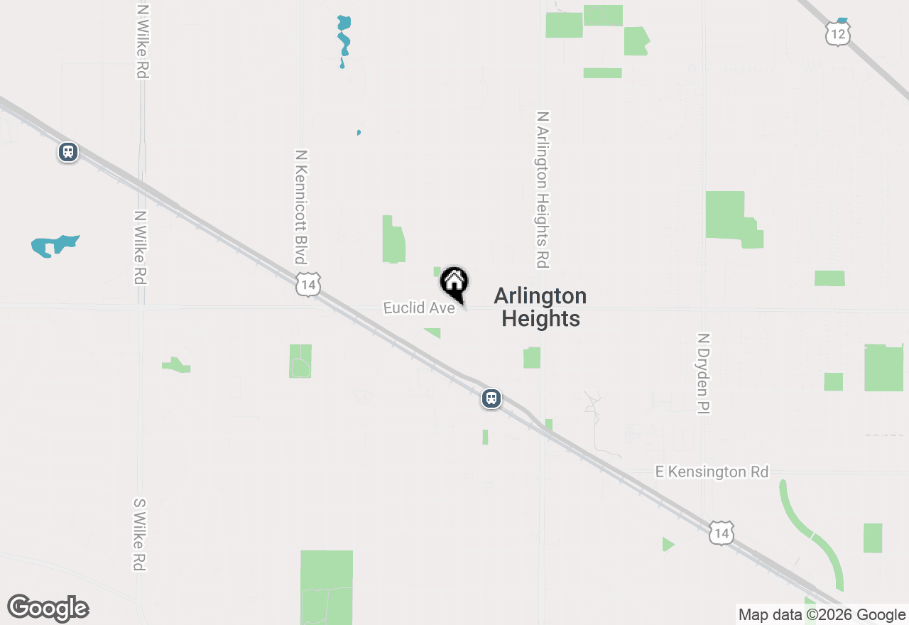 Map of 205 W Euclid Avenue, Arlington Heights, IL 60004