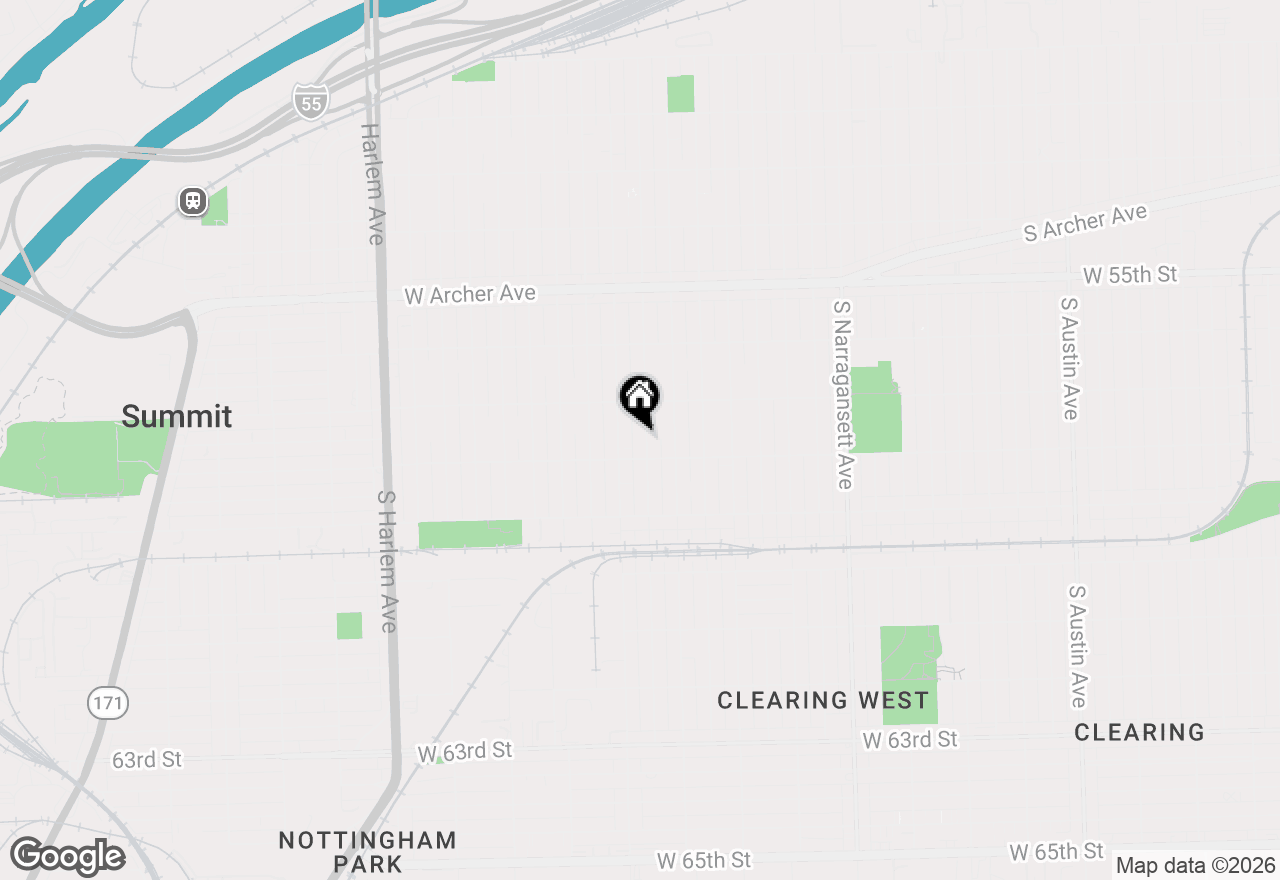 Map of 5742 S Rutherford Avenue, Chicago, IL 60638