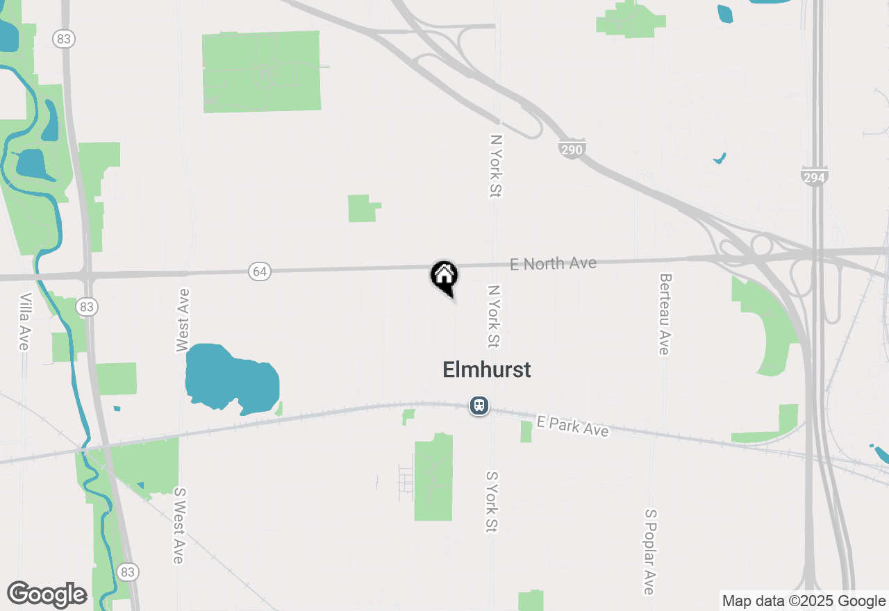 Map of 223 N Larch Avenue, Elmhurst, IL 60126