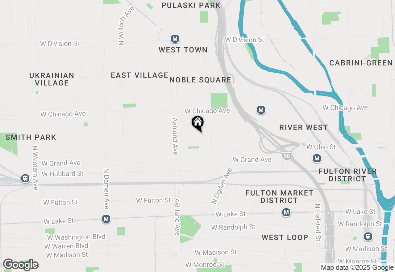 Map of 1448 W Erie Street #2, Chicago, IL 60642