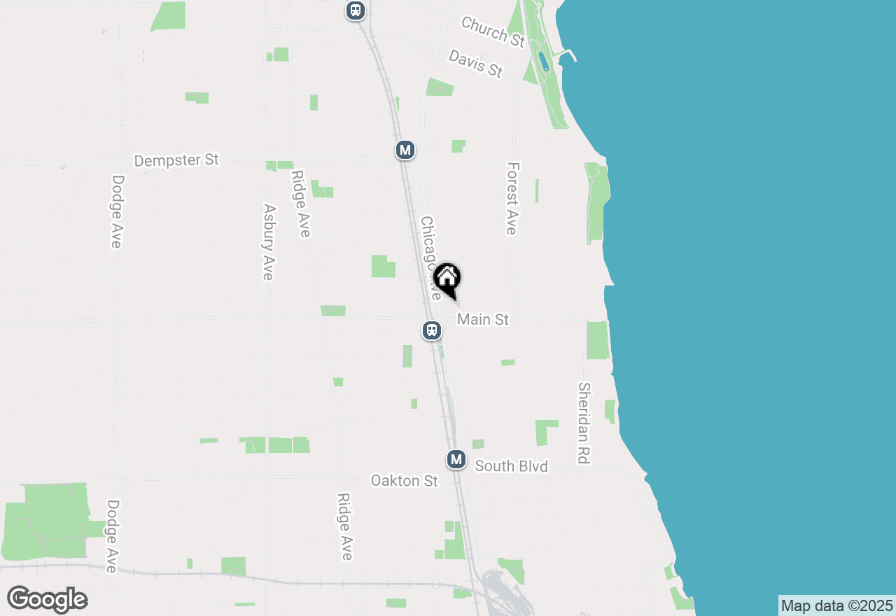 Map of 515 Main Street #502, Evanston, IL 60202