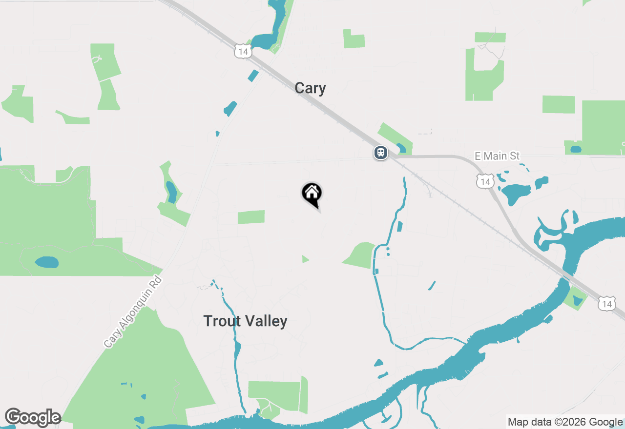 Map of 418 Glen Garry Road, Cary, IL 60013