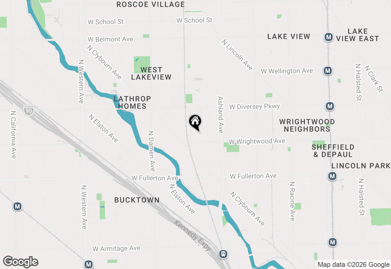 Map of 2611 N Hermitage Avenue #318, Chicago, IL 60614